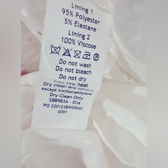 House of CB Elia White Broderie Anglaise Midi Sundress. Size Xsmall - Picture 17 of 17